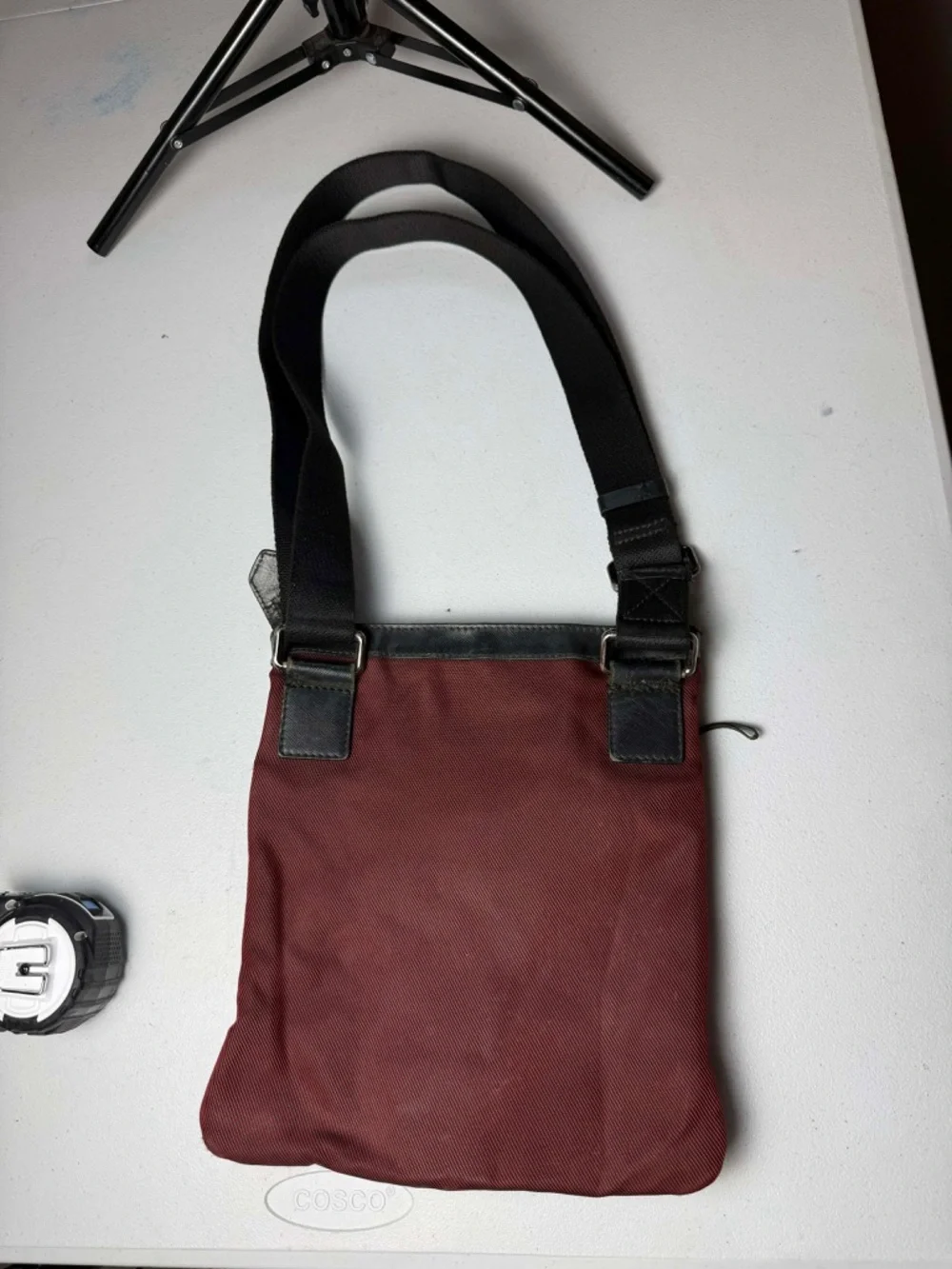 BURBERRY Shoulder Messenger Bag Black Unisex Crossbody Tablet Perfect Condition - Picture 11 of 12